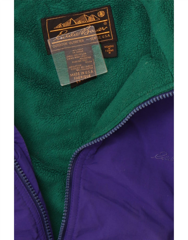 EDDIE BAUER Chaqueta bomber para mujer UK 14 Medium Purple Nylon