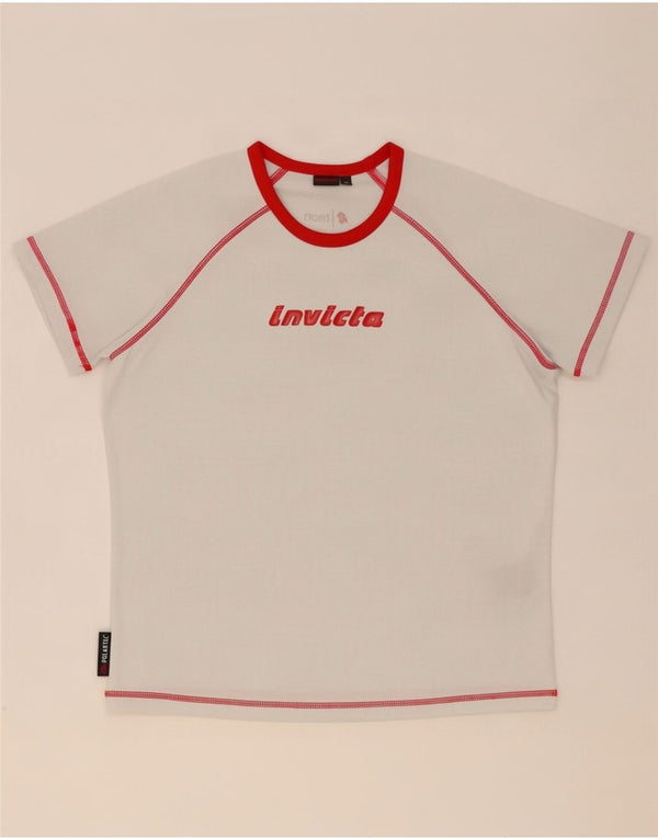 Invicta Camiseta gráfica para niños 11-12 años Grande Poliéster blanco