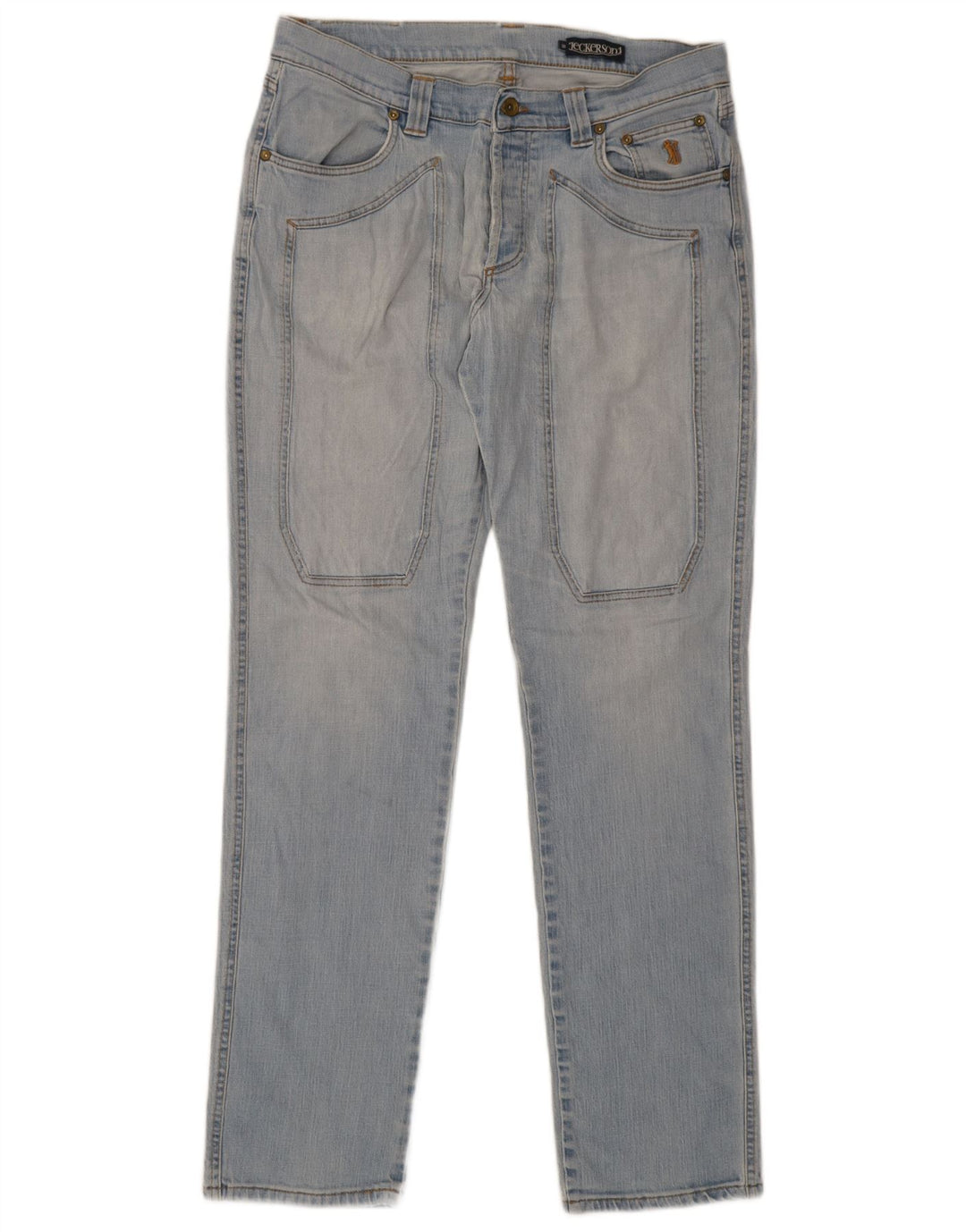 Vaqueros rectos para hombre Jeckerson W36 L32 Algodón azul