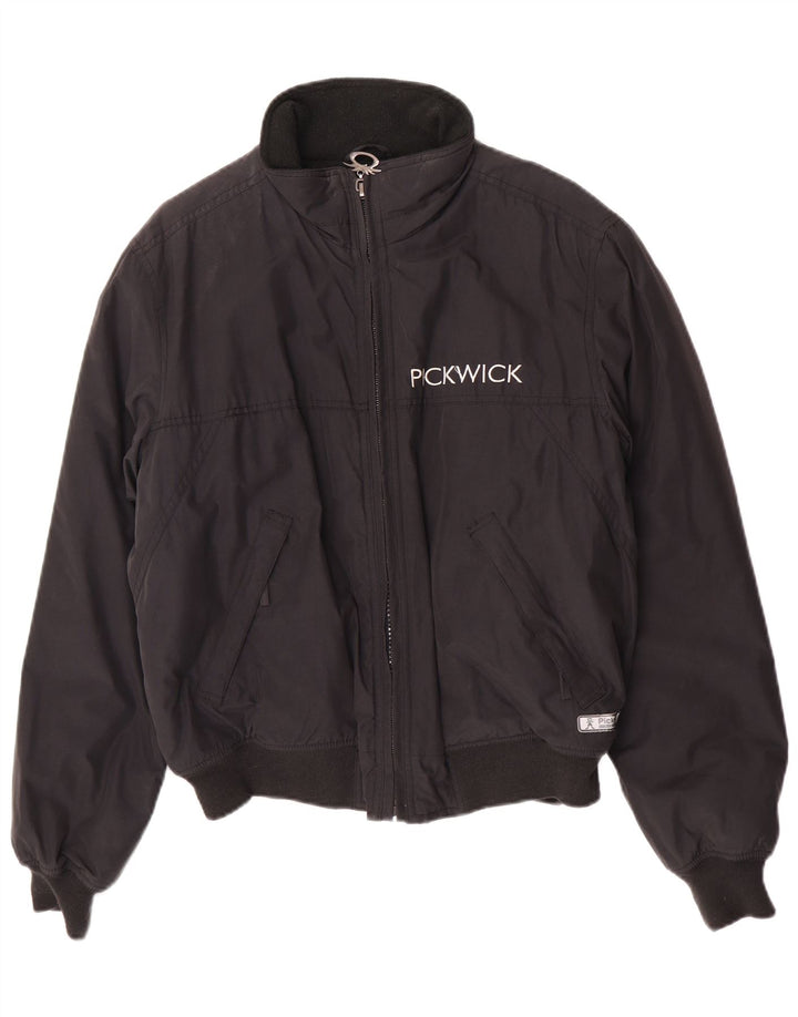 Pickwick Chaqueta Bomber Acolchada para Hombre UK 38 Mediana Algodón Negro