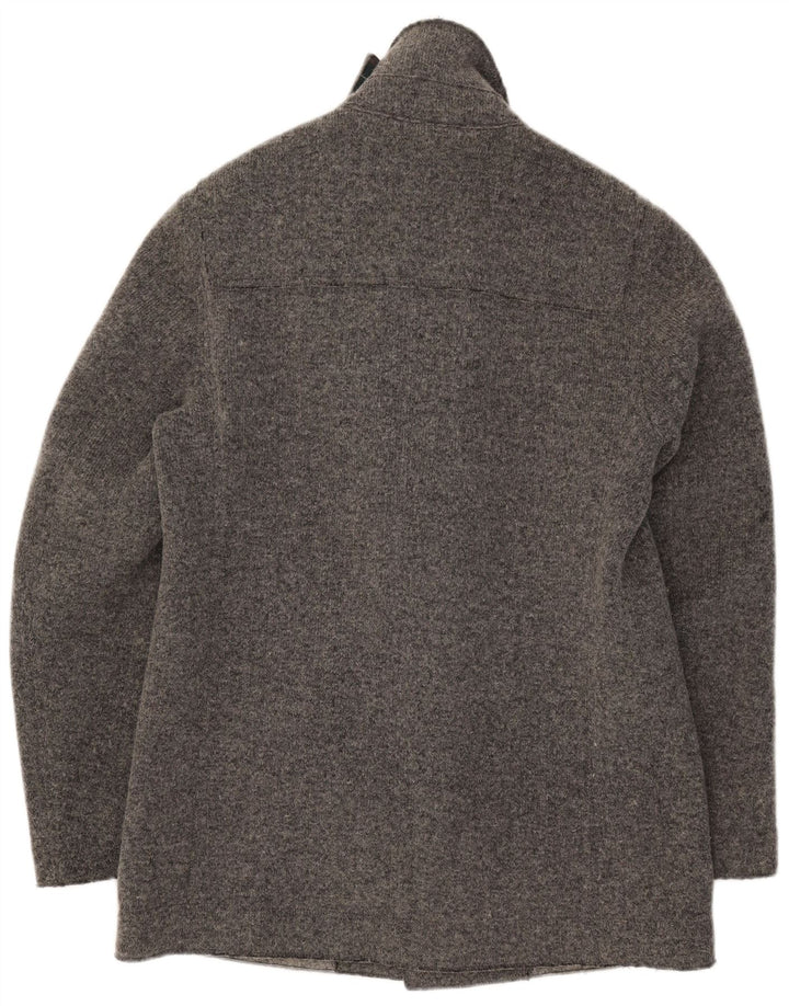Fred Perry Chaqueta de punto para hombre, talla 40, lana gris grande