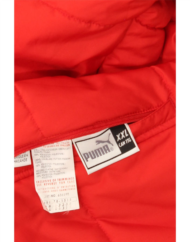 Puma Chaqueta acolchada reversible para hombre UK 44 2XL Azul marino Colorblock