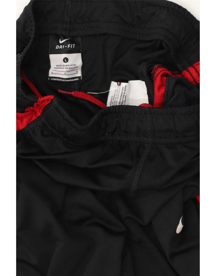 Nike Pantalones de chándal regulares para niños de 12 a 13 años, talla grande, color negro
