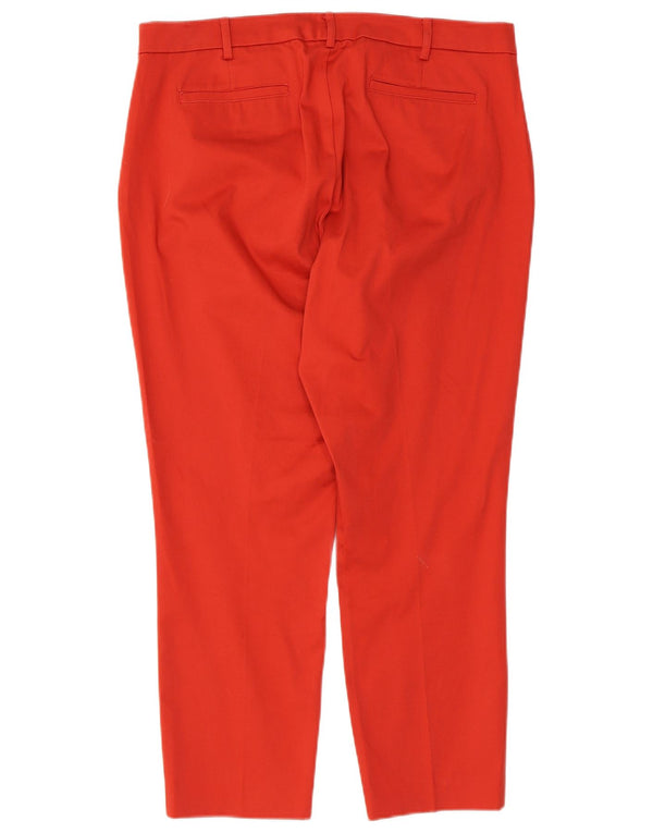 Ralph Lauren Pantalones chinos cónicos de cintura alta para mujer US 14 XL W36 L26 Rojo