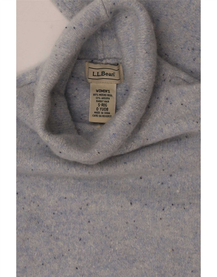 L.L.Bean Suéter tipo jersey con cuello vuelto para mujer Reino Unido 8 Pequeño gris moteado