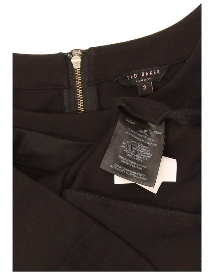 Ted Baker Vestido tubo para mujer Talla 2 Pequeña Viscosa negra