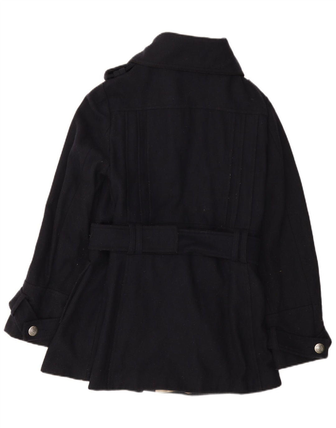Topshop Abrigo para mujer UK 44 Lana azul marino mediana