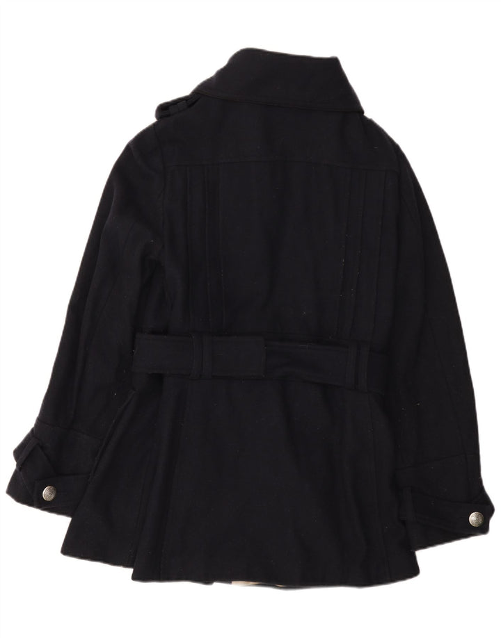 Topshop Abrigo para mujer UK 44 Lana azul marino mediana
