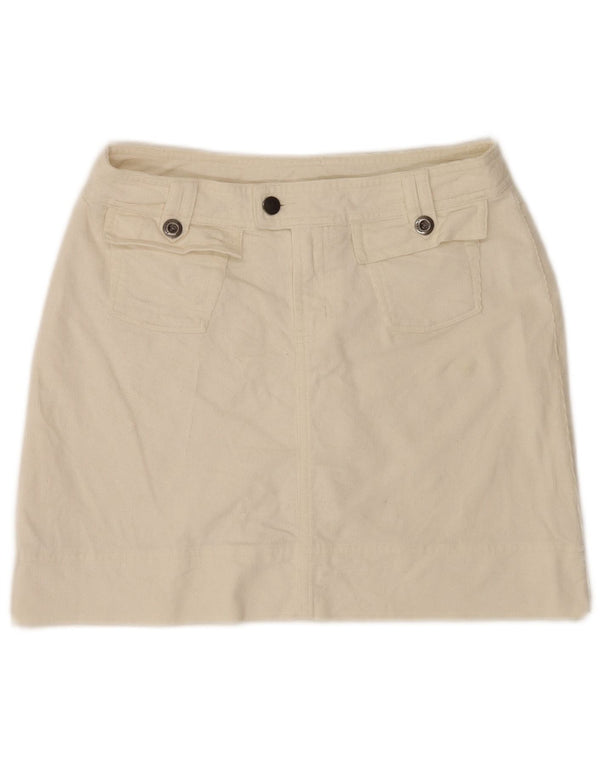 Patagonia Minifalda de cintura baja para mujer US 4 Small W30 Algodón blanco