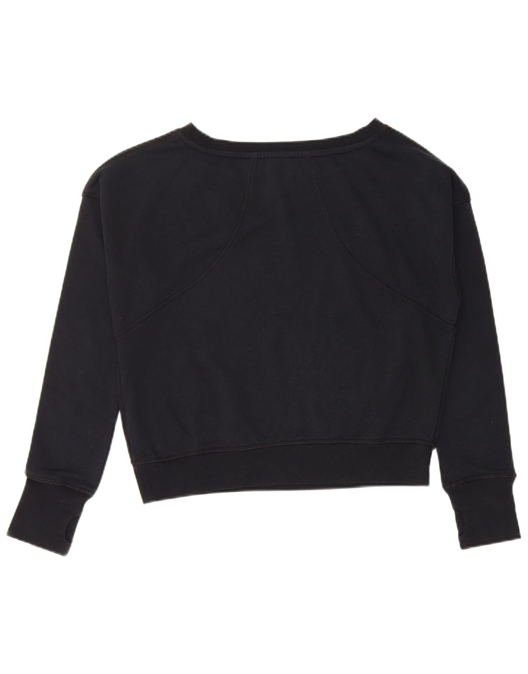 NIKE Sudadera con gráfico corto para niñas 13-14 años XL Algodón negro