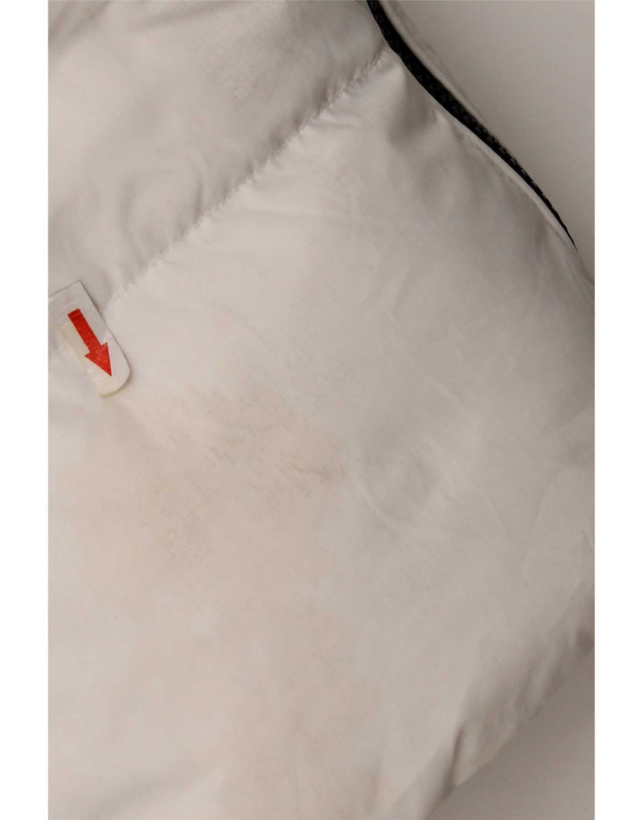 Tommy Hilfiger Chaqueta acolchada con capucha para hombre UK 38 Poliéster blanco mediano