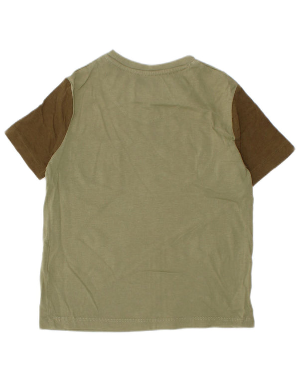 Lyle & Scott Camiseta para niño 3-4 años Algodón color block verde