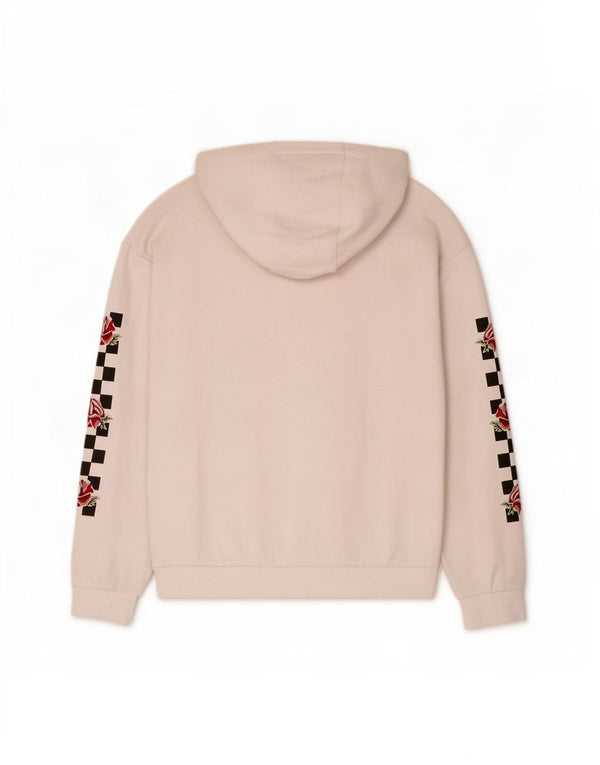 Vans Sudadera con capucha gráfica para mujer UK 40 XL Blanco Floral