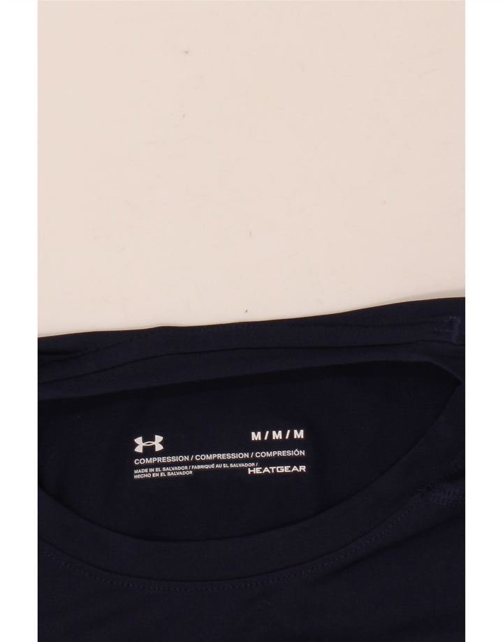Camiseta UNDER ARMOUR Heat Gear para hombre Top mediano azul marino sintético