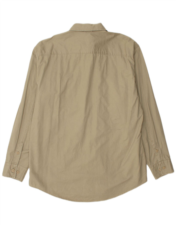 TIMBERLAND Camisa gráfica para hombre de algodón caqui grande