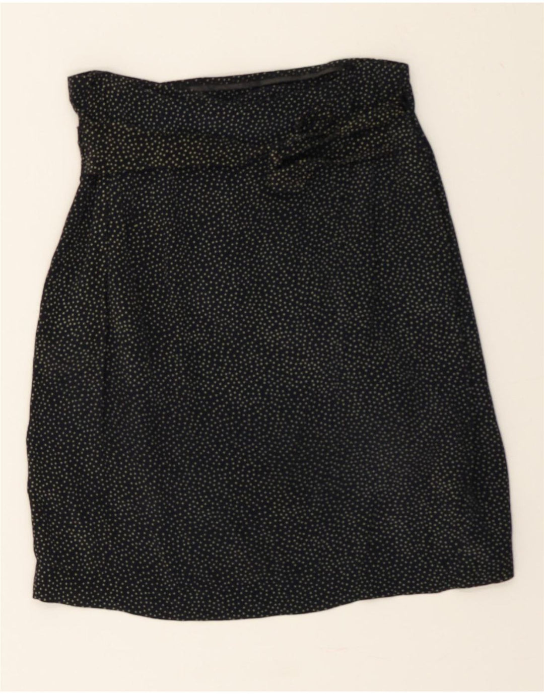 VINTAGE Womens Wrap Skirt W25 XS Black Spotted Vintage Vintage and Second-Hand Vintage from Messina Hembry 
