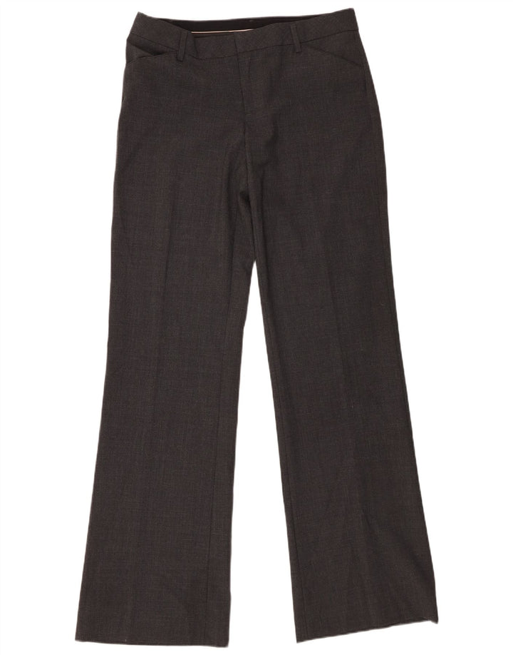 Gap Pantalones de traje con corte de bota para mujer US 4 Small W31 L34 Poliéster gris
