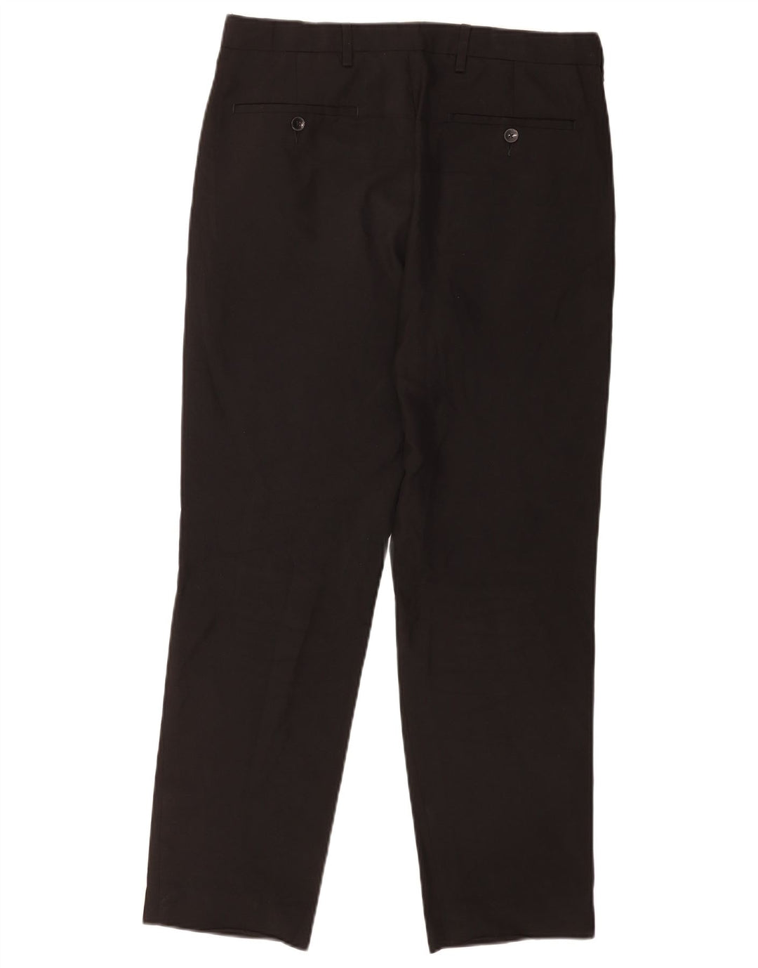 Marks & Spencer Pantalón chino de corte regular para hombre W32 L31 Poliéster negro