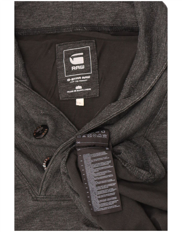 G-Star Hombre Top Manga Larga Algodón Moteado Gris Pequeño