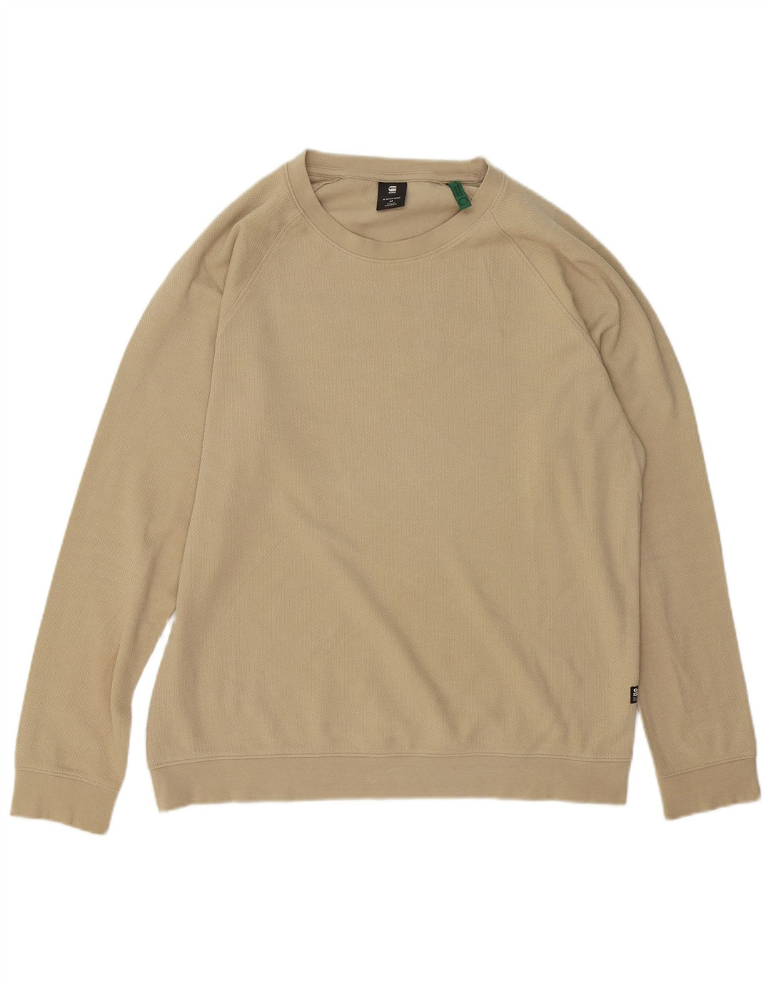 G-STAR Hombre Sudadera Jumper Algodón Beige Medio