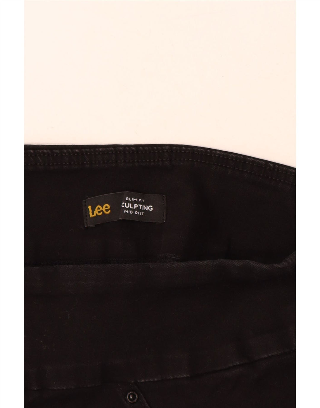 Lee Bermudas Sculpting Slim Fit para Mujer US 10 Grande W30 Algodón Negro