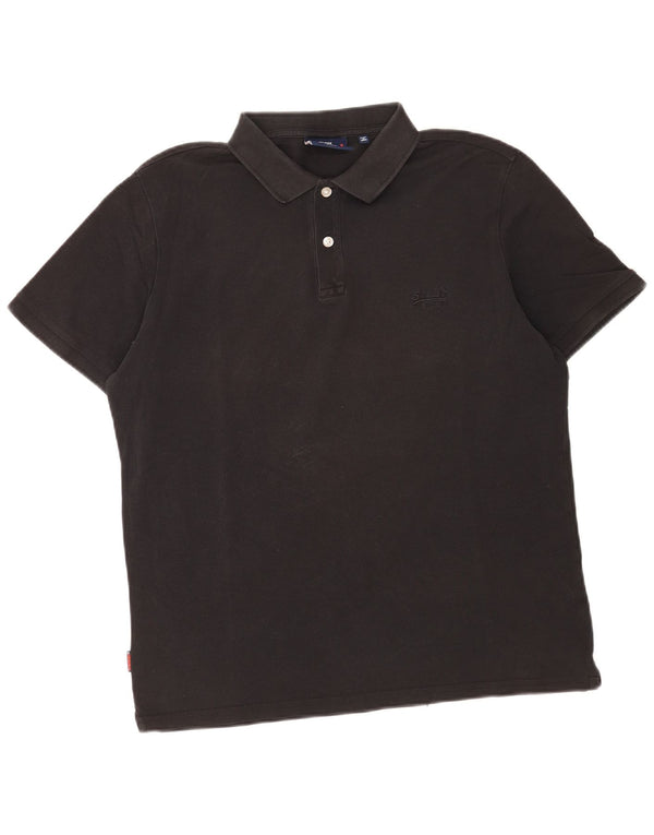 Superdry Polo Hombre XL Algodón Negro