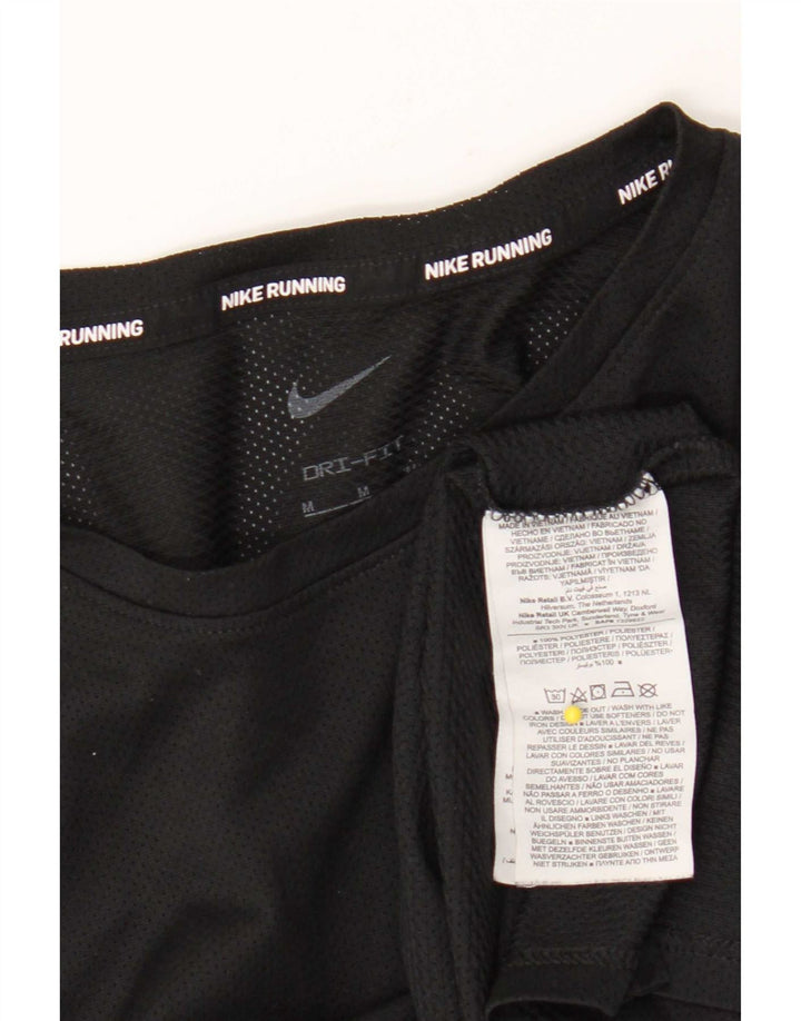 Camiseta Nike Dri Fit para hombre Top Medium Black Poliéster