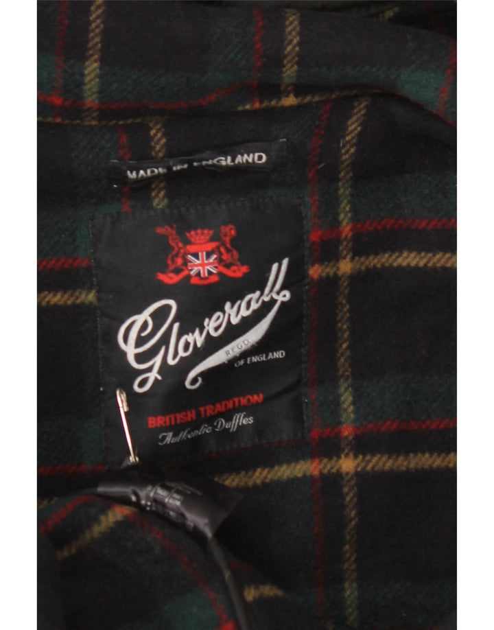 GLOVERALL Trenca con capucha para hombre UK 46 3XL Lana azul marino