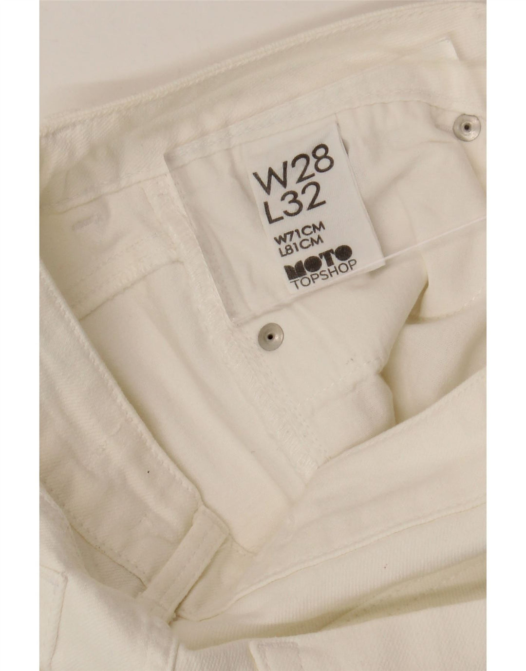 Vaqueros ajustados para mujer TOPSHOP W28 L32 Algodón blanco