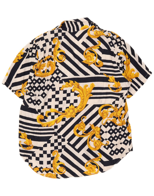 Fancy Fully Blusa camisera con patrón abstracto para mujer UK 20 2XL Multicolor