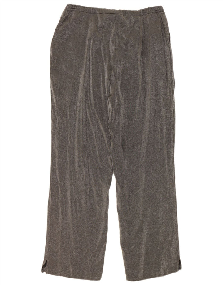 Pantalones informales rectos para mujer Marks & Spencer W32 L30 Viscosa gris