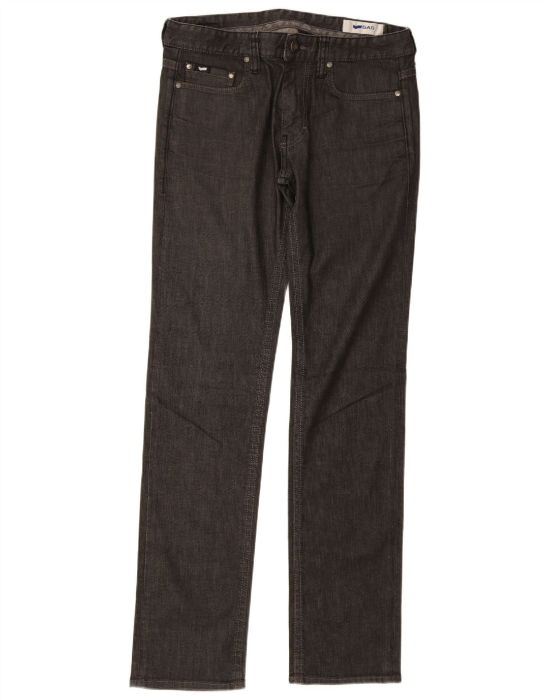 Vaqueros rectos para hombre Gas W33 L34 Algodón gris