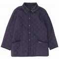 Barbour Chaqueta acolchada LIDDESDALE para hombre Reino Unido 40 Grande Nylon azul marino