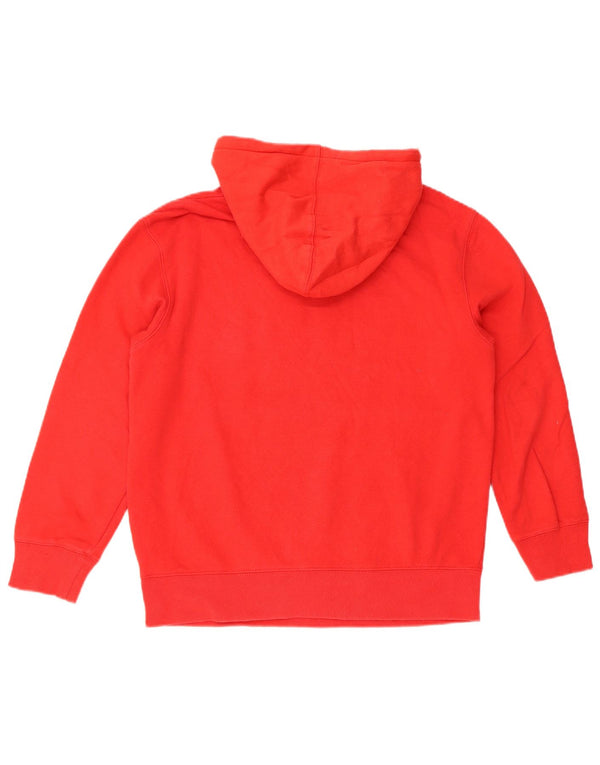 Gap - Jersey con capucha para niña, diseño holgado, 11-12 años, XL, algodón rojo