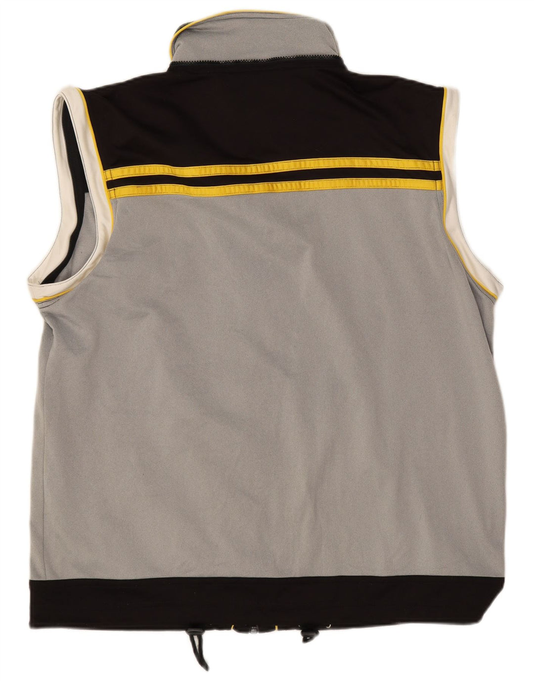 Fila Hombre Sin Mangas Chándal Top Chaqueta Grande Gris Colorblock Poliéster