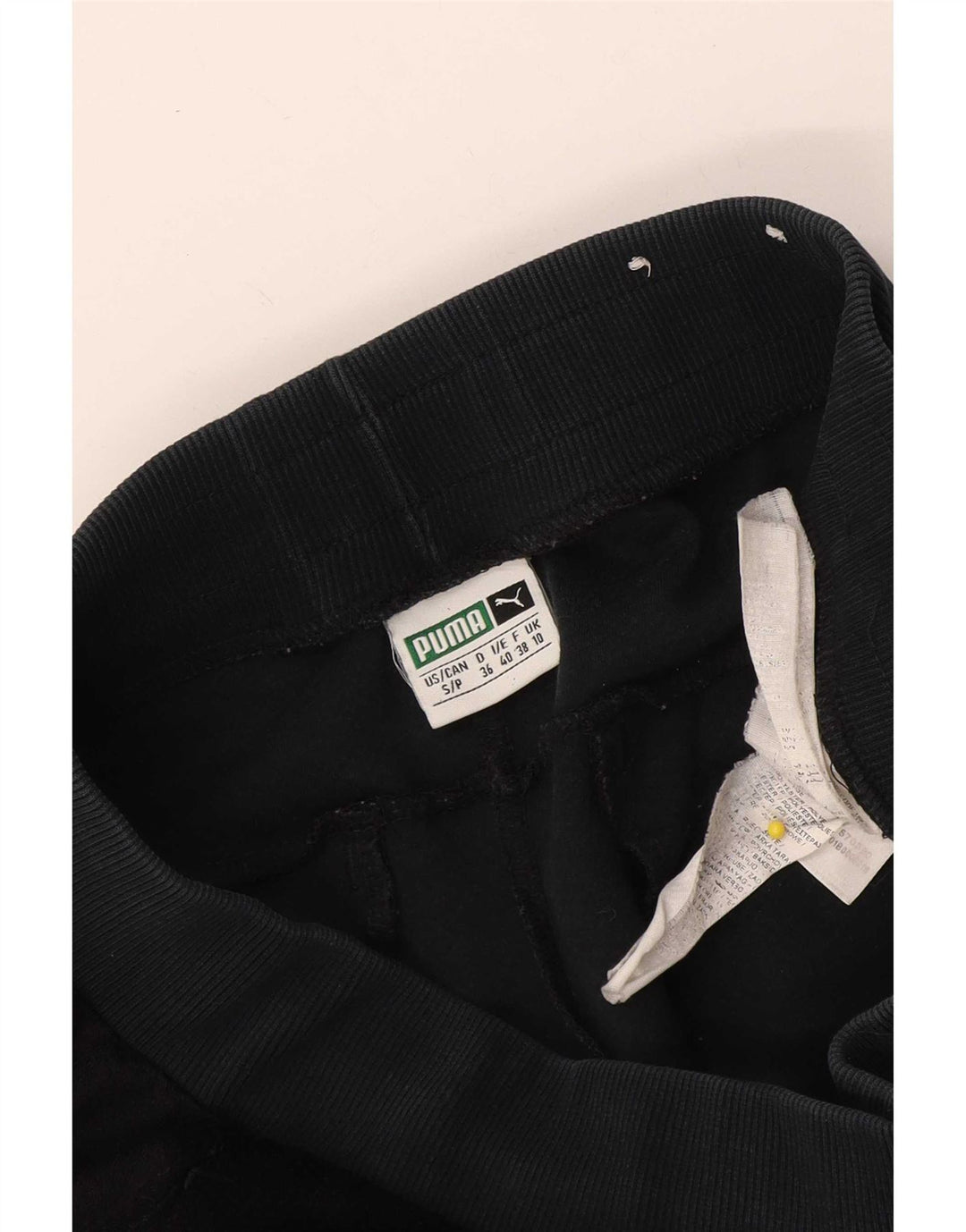 Puma Pantalones de chándal para mujer UK 10 Small Negro Poliéster