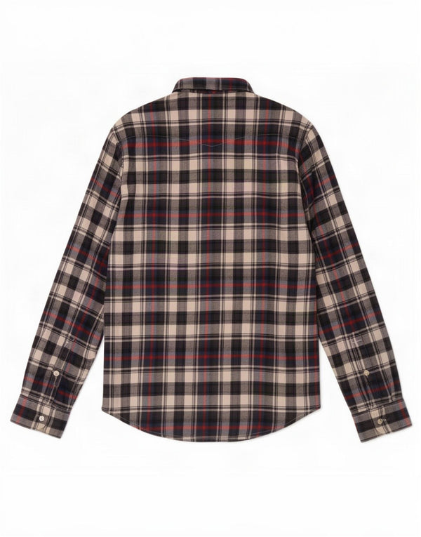 Camisa De Franela De Algodón Con Cuadros Multicolores Pequeños Lee Hombre
