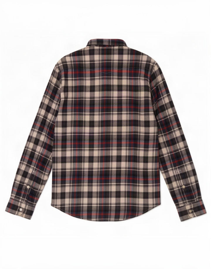 Camisa De Franela De Algodón Con Cuadros Multicolores Pequeños Lee Hombre