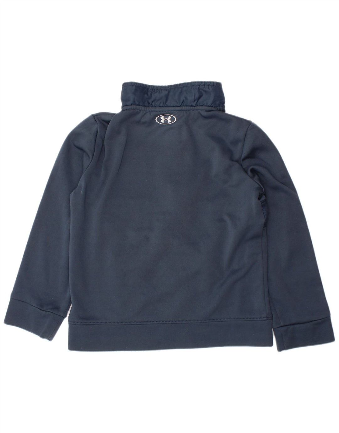 UNDER ARMOUR Sudadera con cuello y cremallera para niño 5-6 años Azul marino Poliéster