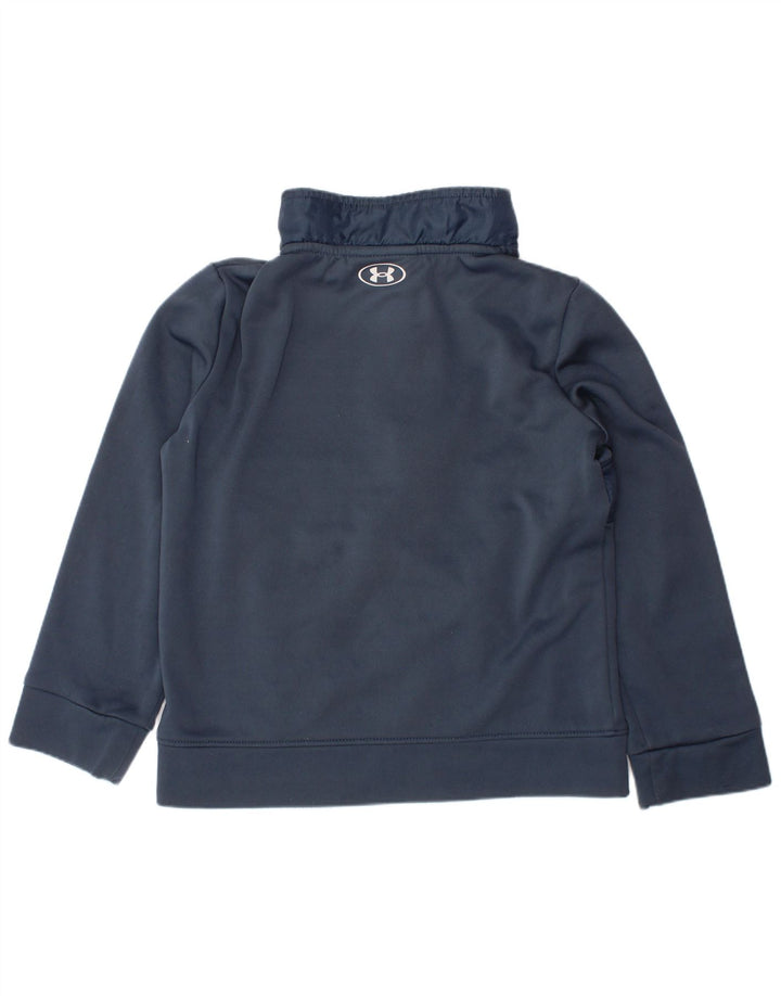 UNDER ARMOUR Sudadera con cuello y cremallera para niño 5-6 años Azul marino Poliéster