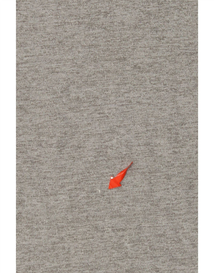 ADIDAS Camiseta Climalite para hombre Top grande gris moteado