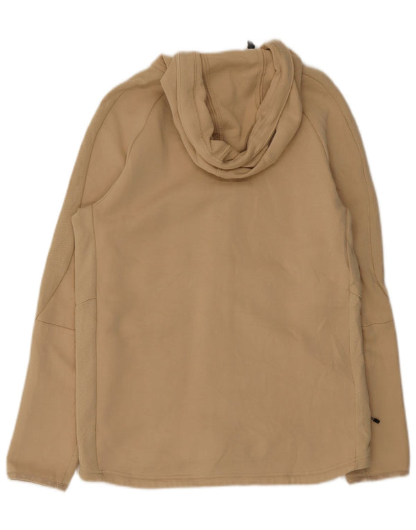 Puma Hombre Zip Sudadera Con Capucha Suéter Medio Algodón Beige
