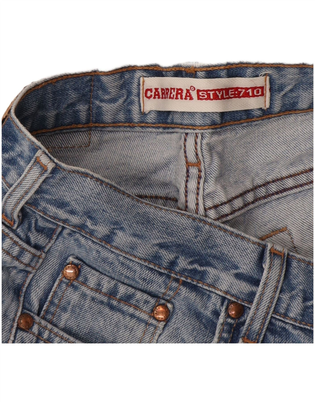 Carrera Mujer 710 Vaqueros Cortos W28 L24 Azul