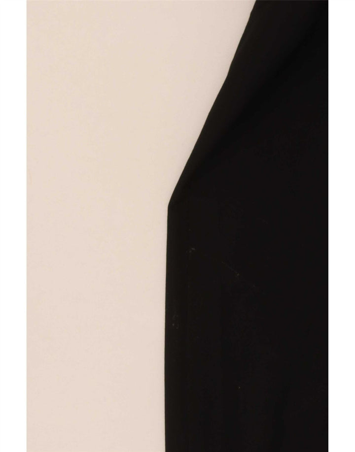 Zara Mujer Pantalón Chino Recto EU 40 Medium W30 L34 Poliéster Negro