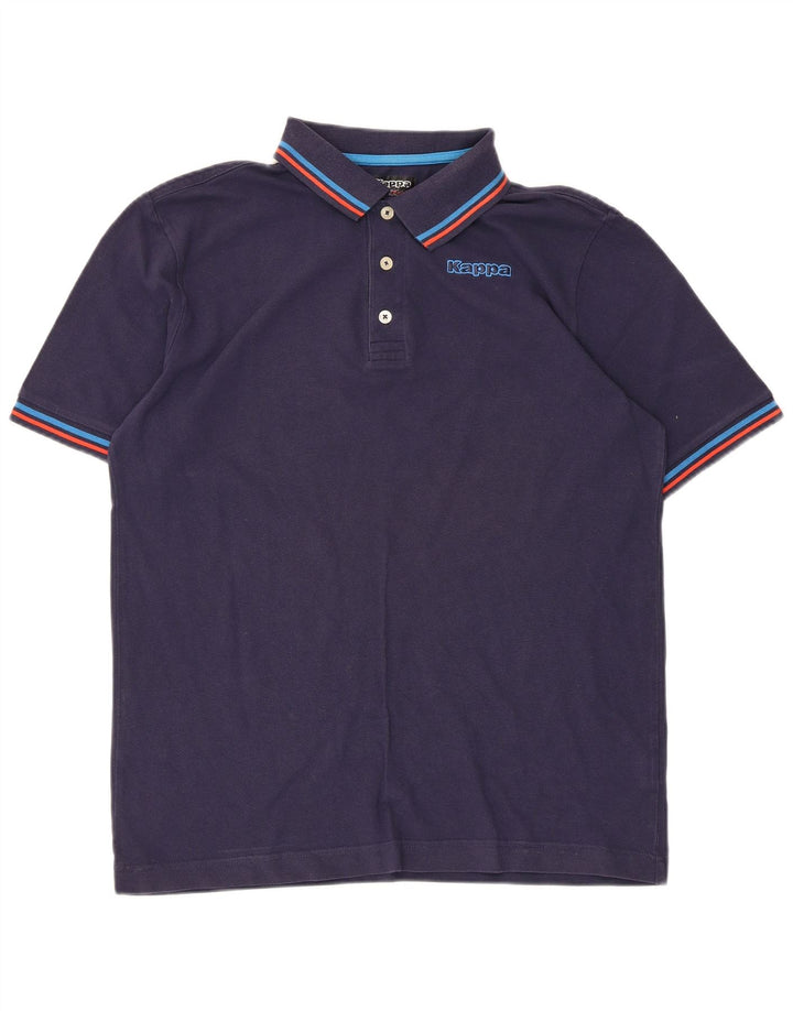 Kappa Polo Hombre Grande Azul Marino Algodón
