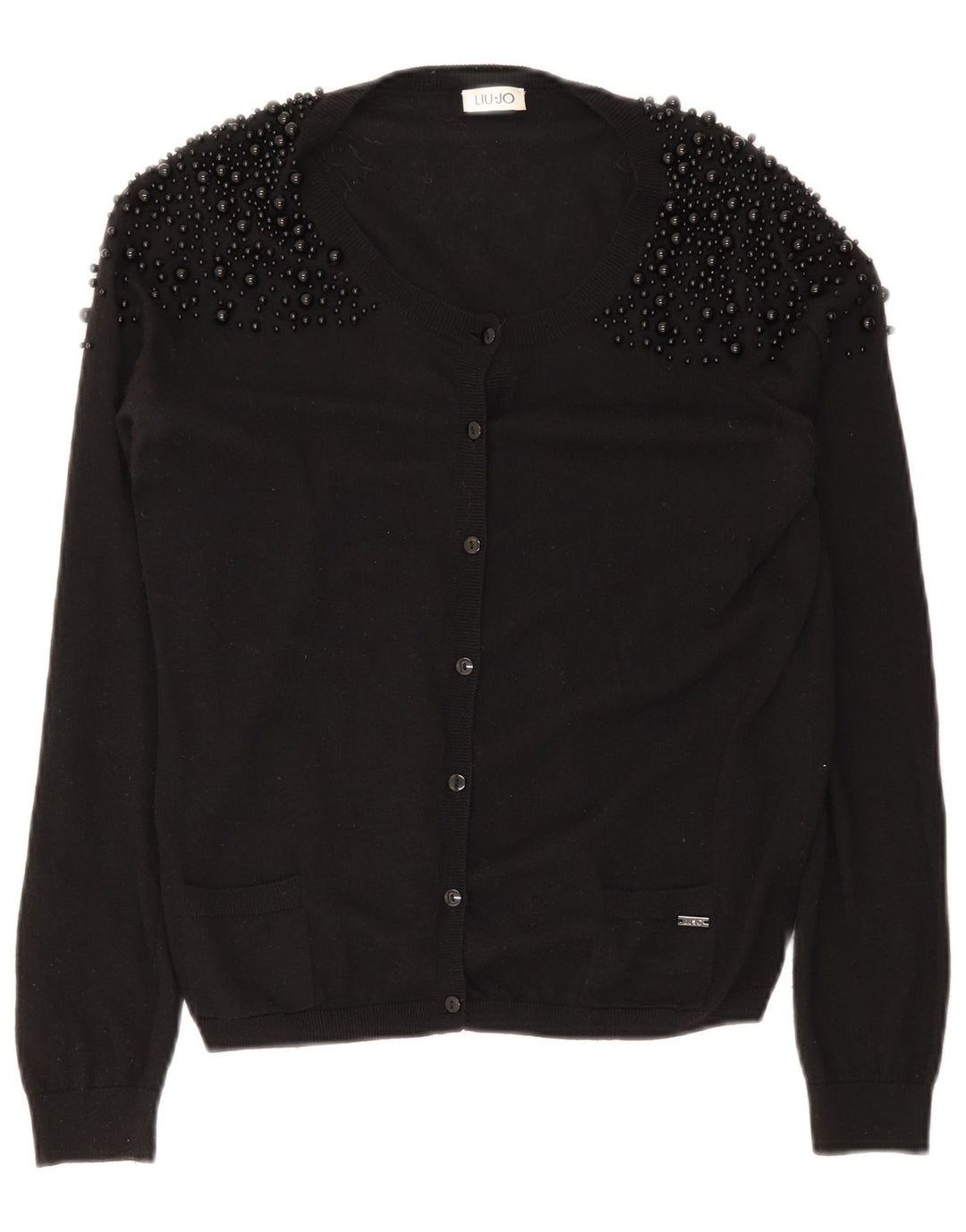 Liu Jo - Cárdigan para mujer, talla 44, talla mediana, color negro