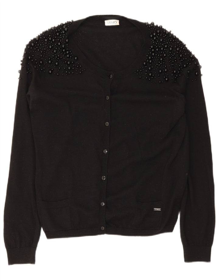 Liu Jo - Cárdigan para mujer, talla 44, talla mediana, color negro