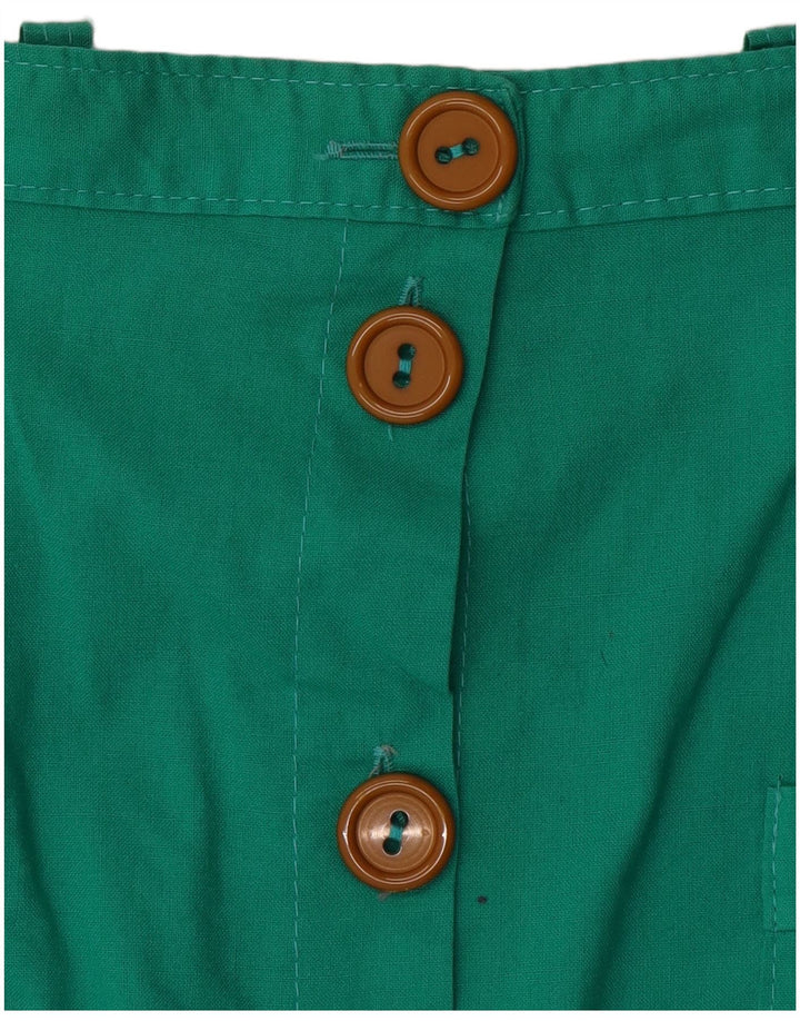 Falda Midi Vintage Mujer W28 Verde Medio