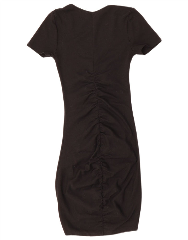 ZARA Vestido ajustado para mujer UK 8 Small Negro
