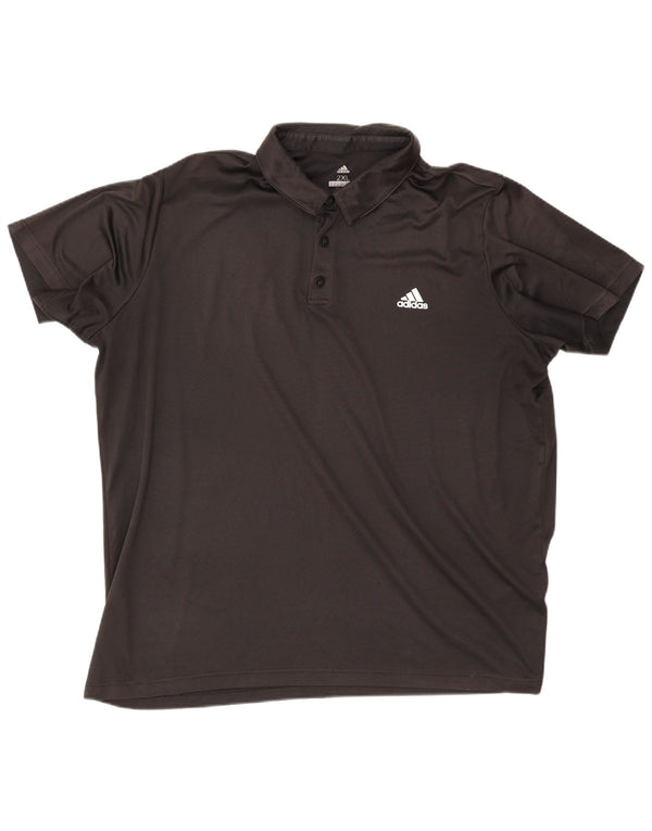 Adidas - Polo Climalite para hombre, talla 2XL, color negro